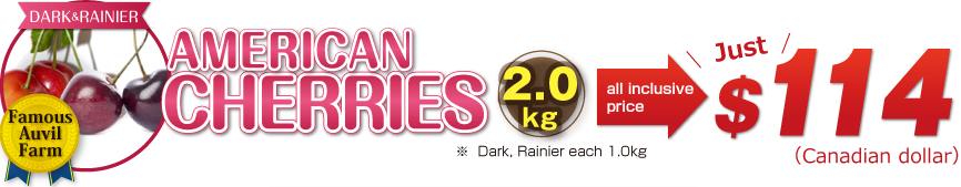 American Cherries RAINIER & DARK 2.0kg